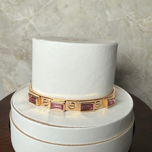 Bomb Party Gold and Rose Bangle Bracelet - Picture 1 of 2